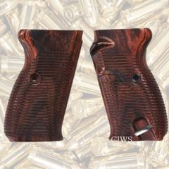 ウッドグリップ マルゼン製 ワルサーP38 (ブラウン)　正規取引商品