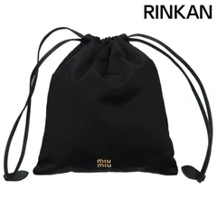 【超激レア❗️】miumiu archive レザー　巾着　90s 超激レア❗️】miumiu archive レザー 巾着 90s