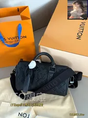 【今日特価】Louis Vuitton ルイヴィトン キーポール 25 黒のスモールレザーを使用-WTO輸入1