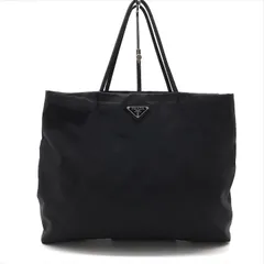 良品 PRADA プラダ ナイロン テスート 三角ロゴ レディース ハンド トート バッグ 鞄 かばん ファッション小物 ブラック 黒 k6279