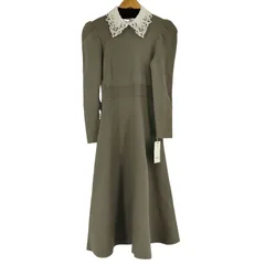 スナイデル snidel ホワイトレースカラーニットワンピース レディース FREE 