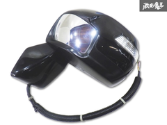 ホンダ純正 DBA-RK1 ステップワゴン H23/08 ドアミラー サイドミラー 左 助手席 7P NH731P クリスタルブラックパール RK2 即納 棚