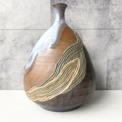 壺 花瓶 花器 インテリア 和室 和風 モダン 床の間 リビング 個性的デザイン