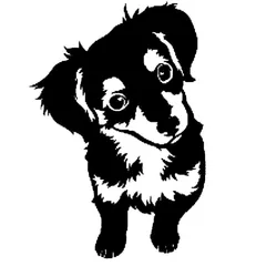 車 ステッカー チワックス ちわわ ダックスフンド 犬 イヌ 愛犬 ドッグ 給油口 おもしろ バイク カー用品 おしゃれ 転写式 黒 送料無料のサムネイル