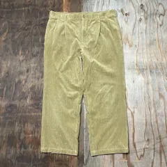 BOBSON ボブソン 2タック ワイド コーデュロイ パンツ 太畝 バギー 2タック ビッグサイズ 90s 古着 VINTAG メンズ サイズ W38 MM28