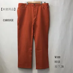 【未使用品】 CAROUGE カルージュ ワークパンツ オレンジ サイズ（W100.H113,股下.70）