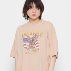 AMERICANプリント ピグメントＴシャツ