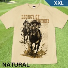 GENJU XXLサイズ 競馬 凱旋門賞 天皇賞 皐月賞 G1 メンズ ターフ クラシック Tシャツ 半袖 Legacy of victory 