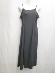 ◇ ⊂ NICE CLAUP キャミソール ワンピース サイズF ブラック レディース P  【1409090012372】