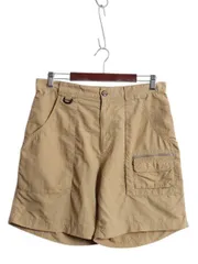 【お得なクーポン配布中!】 ノースフェイス ナイロン ブッシュ ショートパンツ メンズ 34 古着 アウトドア カーゴ ショーツ ストレッチ 短パン ワンポイント ベージュ