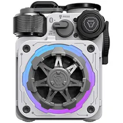 【新品 未使用 未開梱】 MUSEN　ブルートゥーススピーカー Cyber Cube Premium ［防水 /Bluetooth対応］ ホワイト　MWPVXLIWHITEPのサムネイル