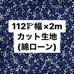 【おすすめ】布地 綿ローン生地 112㌢幅×2mカット