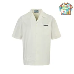 【今日WTO】Prada 25SS ポケットロゴ半袖シャツ-FF95