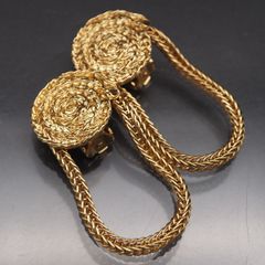 A134 アラパリュール ALA PARURE イヤリング チェーン ゴールド スウィング デザイン