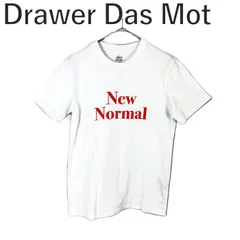 ドゥロワー Drawer Das Mot Tシャツ ロゴプリント NEW NORMAL TEE ホワイト レッド 白のサムネイル