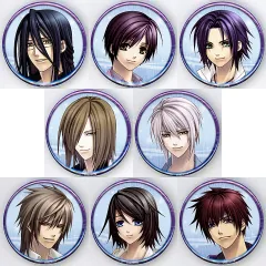 【中古】バッジ・ピンズ [単品] 集合 缶バッジ8種セット 「Switchソフト 蒼黒の楔 -緋色の欠片 玉依姫奇譚- for Nintendo Switch WonderGOO限定セット」 同梱特典