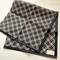 【新品未使用】BURBERRY　バーバリー　ハンカチ　黒　ブラック　ノバチェック