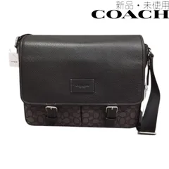 【新品/未使用】COACH コーチ COF-CR334-SVO1U-1 ショルダーバッグ 斜め掛け 鞄 ブランドバッグ スプリント メッセンジャー シグネチャー ジャガード メンズ レディース ユニセックス チャコール ブラック 6325623