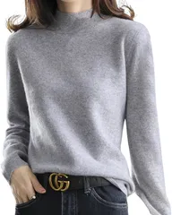 Dep Club シンプリストが選ぶ セーター レディース ゆったり ニット シンプル クルーネック トップス カットソー 薄手 軽量 長袖 無地 丸首 大きいサイズ 春 秋 冬(グレー,  XL)