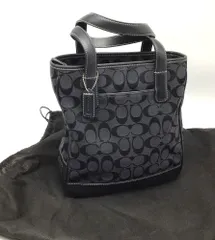8060 COACH コーチ シグネチャー スモールトート C1J-6092 ブラック トートバッグ ハンドバッグ