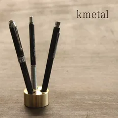 真鍮万年筆　 曲線デザイン木製スタンド　ペンケース付き 真鍮万年筆 曲線デザイン木製スタンド ペンケース付き