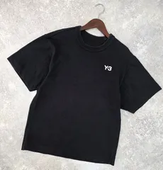 こばんわ様専用ページ★ Y-3 (ワイスリー) M HEAVY COMPACT JERSEY SS TEE 胸 刺繍 コットン スウェット Tシャツ S