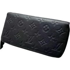 【LOUIS VUITTON/ルイ・ヴィトン】ジッピーウォレット モノグラムアンプラント M61864 長財布 レザー ノワール（ブラック） ゴールド金具 ユニセックス 【中古】【真子質店】【BL】