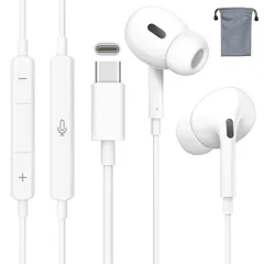 【在庫セール】C イヤホン 有線 Type マイク付き タイプC イヤホンマイク カナル型 HIFI音質 USB Cタイプ イヤフォン 通話可能 音量調整 yangoo iPhone 15/16│Xperia│Galaxy│PixelなどType Cポート搭載