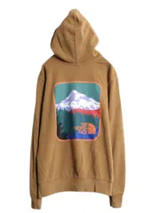 【お得なクーポン配布中!】 ノースフェイス 両面 プリント スウェット フード パーカー メンズ М 程 古着 The North Face プルオーバー 裏起毛 トレーナー アウトドア