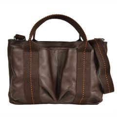 エルメス HERMES キャラバン ホリゾンタルPM ハンドバッグ 2WAY ヴォーデルマ □K刻印 ブラウン ショルダーバッグ【中古】のサムネイル