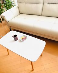 「6ヶ月延長保証」テーブル 一人暮らし 幅80×奥行40×高さ42.5cm 棚付 リビングテーブル センターテーブル 小さい机 机 おしゃれ 木製 1-2人用 可愛い デザイン コーヒーテーブル