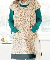 セシール　新品　M〜Lサイズ　裏フリース暖かエプロン 防寒エプロン