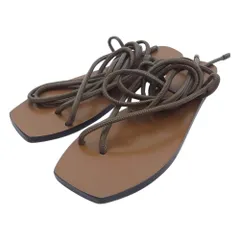 ATP atelier ROSA 型押しフラットサンダル ベージュ　金子綾 ATP atelier ROSA 型押しフラットサンダル ベージュ 金子綾