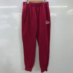 CHAMPION チャンピオン スウェットパンツ リブ 裏起毛 紐付き ワンポイントロゴプリント インドネシア製 Mサイズ ワインレッド