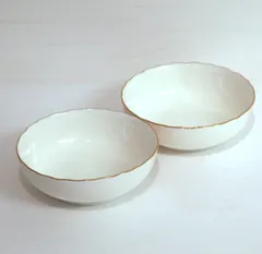 宇野千代・盛皿・深皿・陶器・桜模様・2個セット・No.200802-70・梱包サイズ60