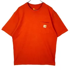 カーハートCarhartt半袖Tシャツ胸ポケT胸ポケットロゴタグワンポイントオレンジoriginalfitオリジナルフィットvintageヴィンテージ41216