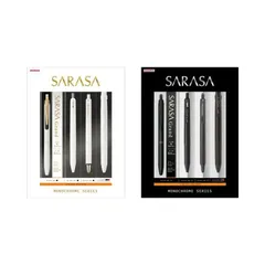 【数量限定】ゼブラ　サラサ　モノクロームシリーズ　ボールペン　SE-JJ15-MC　ホワイトセット・ブラックセットどちらか1点選択