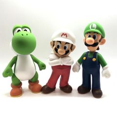 当時物 スーパーマリオ DXソフビフィギュア マリオ ルイージ 2体