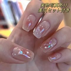 シルクパール　シェルジェル　オーダー　ワンホンネイル　ネイルチップ ba536efcac1b75a63eb049350d8b5a