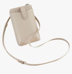新品 未使用 スマホショルダー お財布ショルダー スマホポーチ レディース 多機能 落下防止 お財布ポシェット 携帯バッグ ショルダーバッグ 斜め掛け 長財布 軽量 縦型 便利 ベージュ 白 シロ ホワイト(kk 4210 bbb250)