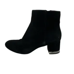 MICHAEL KORS(マイケルコース) ショートブーツ 7M レディース 黒×シルバー