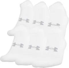 【送料無料】 アンダーアーマー メンズ 靴下 アンダーウェア Under Armour Men's Golf Cotton No Show Socks - 6 Pack White