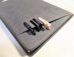 A4サイズ【Cover pocke付きノートカバー】２冊用■合皮サニー■グレー■