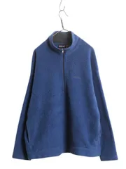 【お得なクーポン配布中!】 雪無し 90s USA製 ★ パタゴニア ライトウェイト シンチラ セーター メンズ XL 94年製 プルオーバー ハーフジップ フリース ジャケット 青