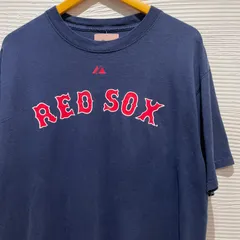 古着　XL  半袖　tシャツ　ネイビー　紺色　majestic Bostion Red Sox ボストン・レッドソックス　MLB  野球　David Ortiz デビッド・オルティーズ　#34  2008