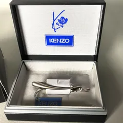 KENZO ケンゾー ネクタイピン シルバーカラー タグ付き ケース付き 外箱 スーツ 紳士 ビジネス メンズ■S44