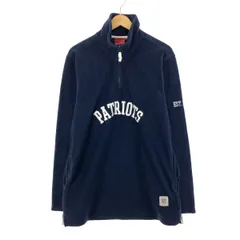 古着 リーボック Reebok NFL NEW ENGLAND PATRIOTS ニューイングランドペイトリオッツ ハーフジップ フリースプルオーバー/eaa397464