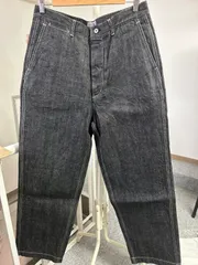 HOUSTON / ヒューストン 10128 SELVEDGE DENIM WORK TROUSERS / セルビッヂデニムワークトラウザーズ /BLACK / 34のサムネイル