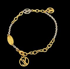 【LOUIS VUITTON】ルイ・ヴィトン ロゴマニア ブレスレット M68077 メタル レディース