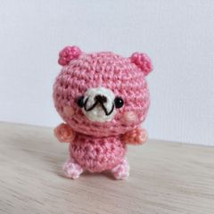 シマリスうさぎとminiインコ あみぐるみ ハンドメイド - メルカリ